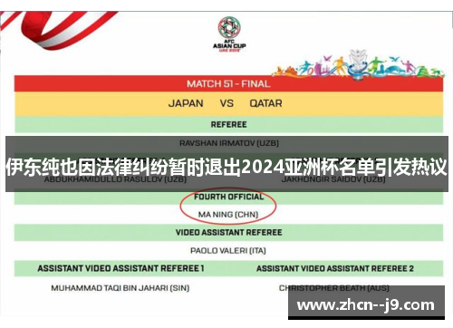 伊东纯也因法律纠纷暂时退出2024亚洲杯名单引发热议